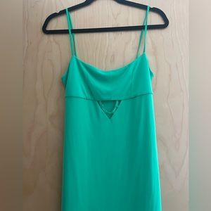 NWT Zara green dress with triangle cutout
